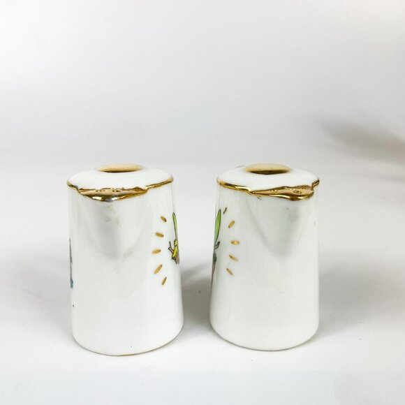 Walt Disney Productions Disneyland Castle Tinker Bell Teapot Salt & Pepper Shake - Picture 2 of 6